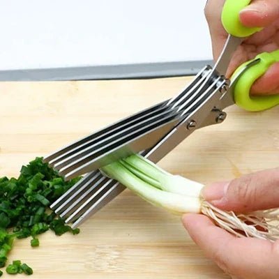 ciseaux de cuisine multi-layers-scissor vert clair