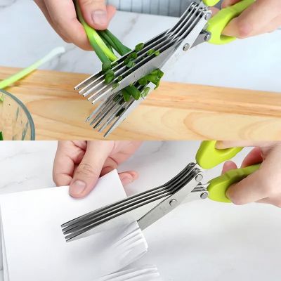 ciseaux de cuisine multi-layers-scissor vert clair