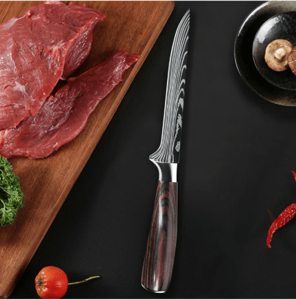 couteau de cuisine damascuskitchenknives couteau désossage 6 pouces