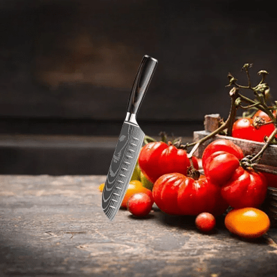 couteau de cuisine damascuskitchenknives couteau santoku-g 7 pouces