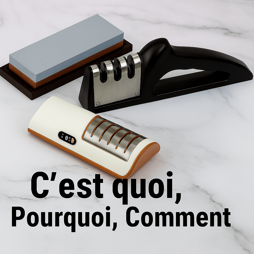 Aiguiseur Couteau - son utilisation et ses différentes formes