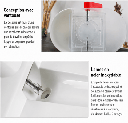 Dénoyauteur de cerises | Pratique et Rapide