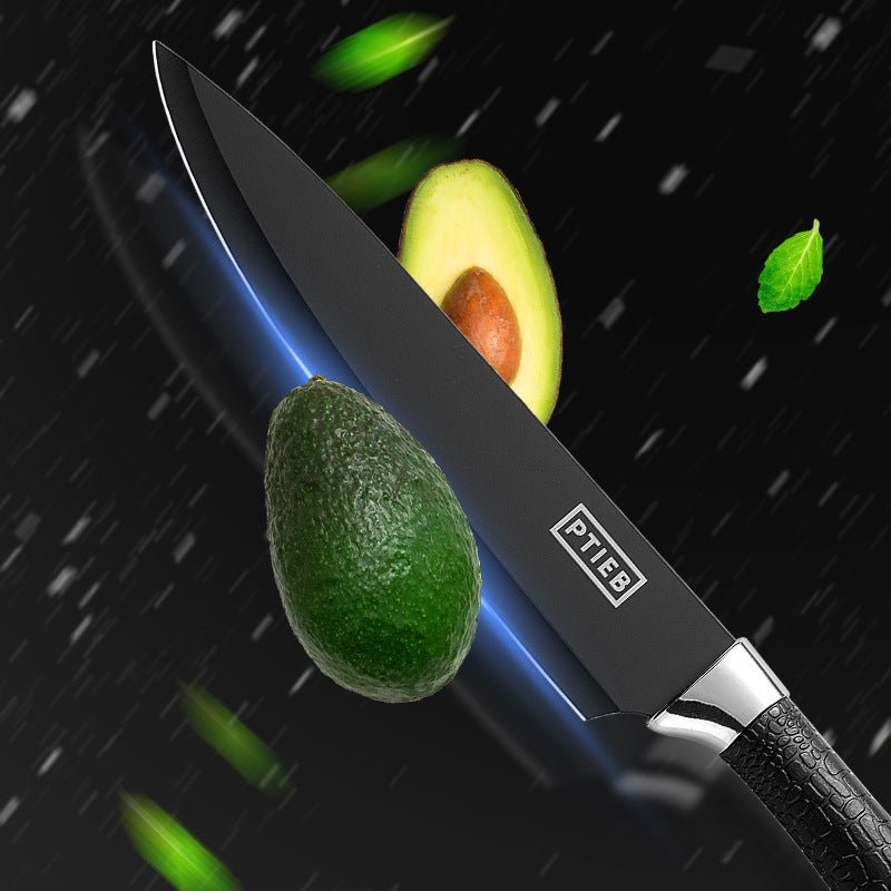 Couteau  avec lame acier inoxidable tranchant un avocat